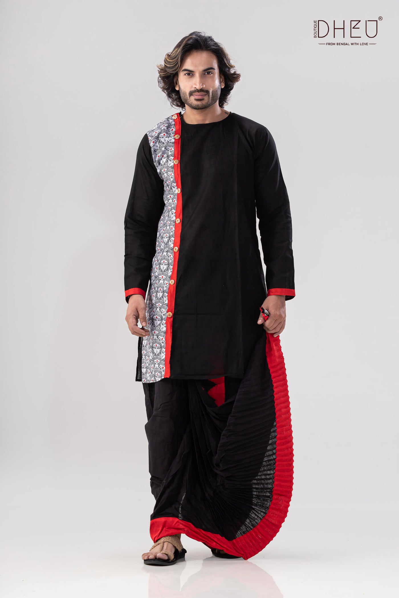 BosuDhara Kurta Dhoti(Optional) Set