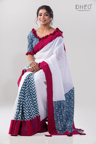 Moruswargo Signature Fusion Saree