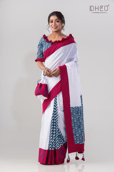 Moruswargo Signature Fusion Saree