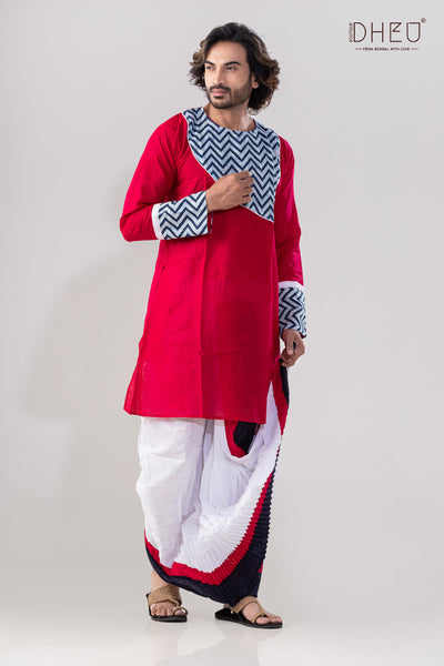 Moruswargo Kurta Dhoti(Optional) Set