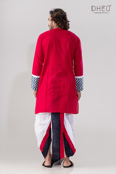 Moruswargo Kurta Dhoti(Optional) Set