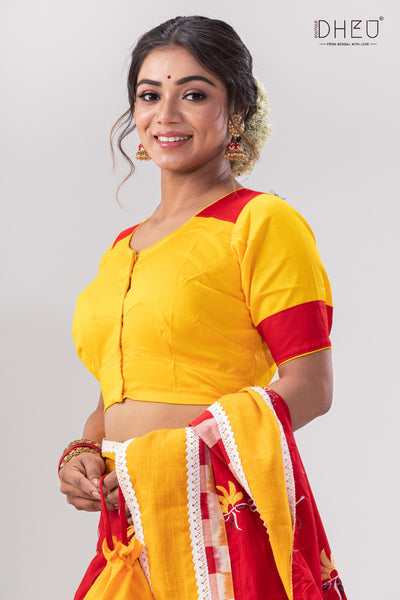 Durga Sohay- Kurta-Saree Couple Set