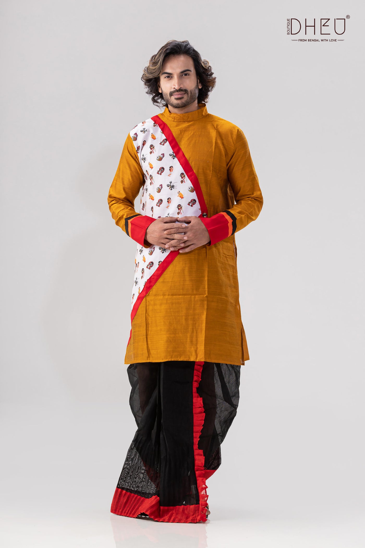 Agomonir Gaan- Mekhela-Kurta Couple Set