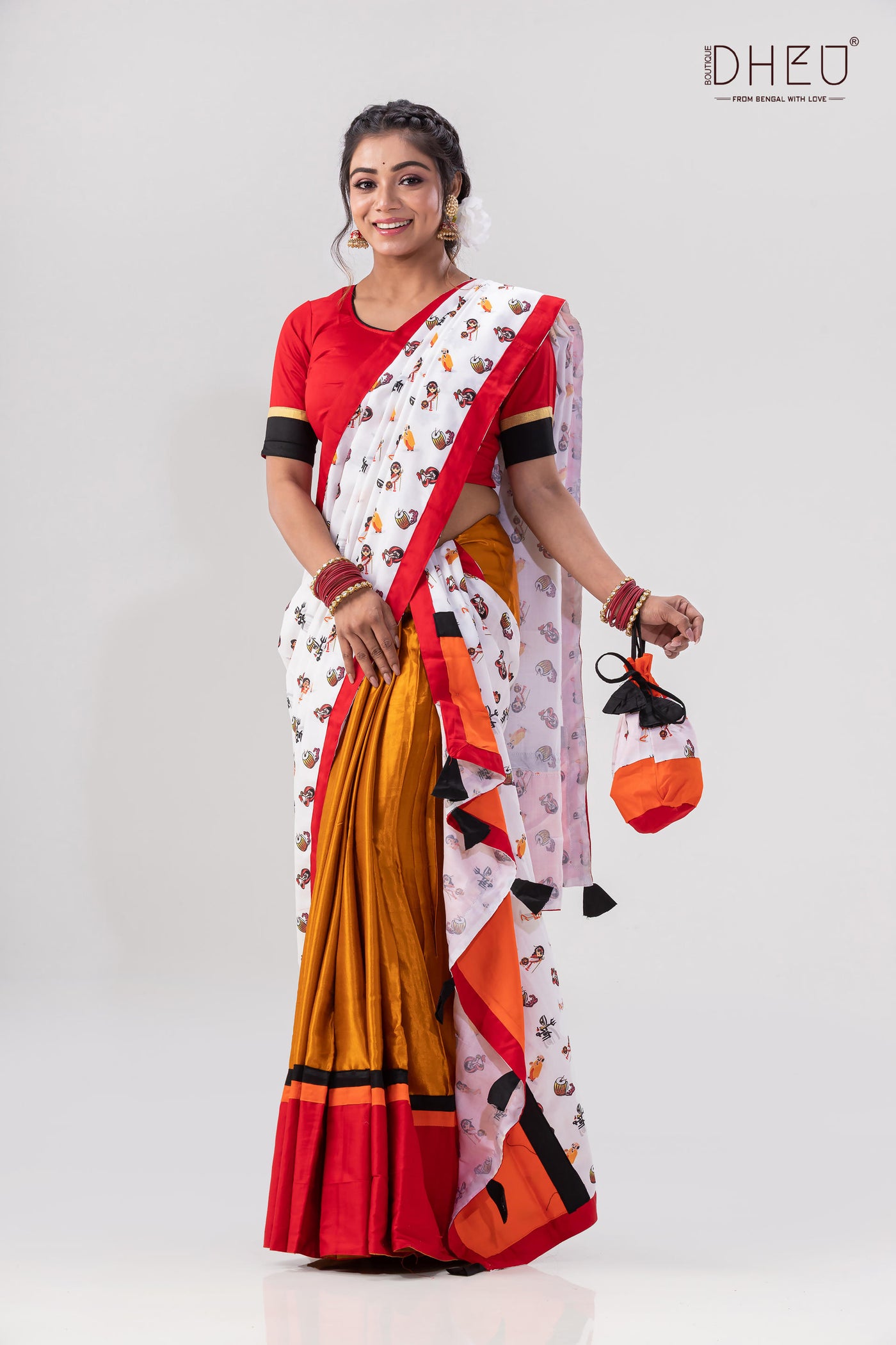 Dheu Exclusive -Designer Mekhela Sador