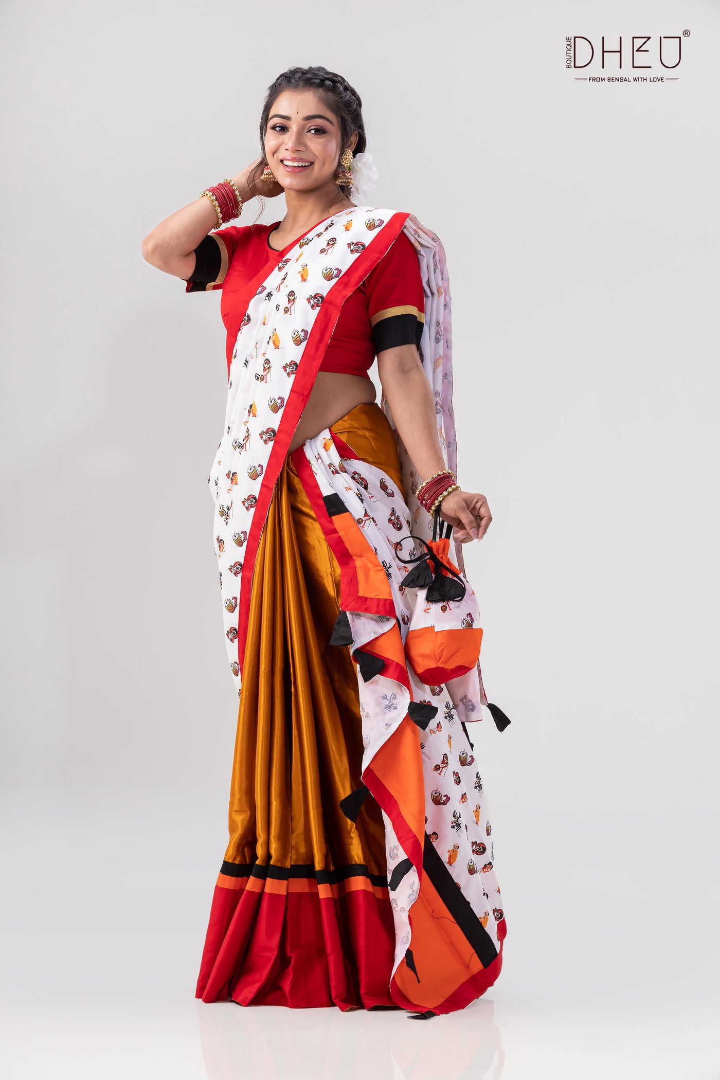 Dheu Exclusive -Designer Mekhela Sador