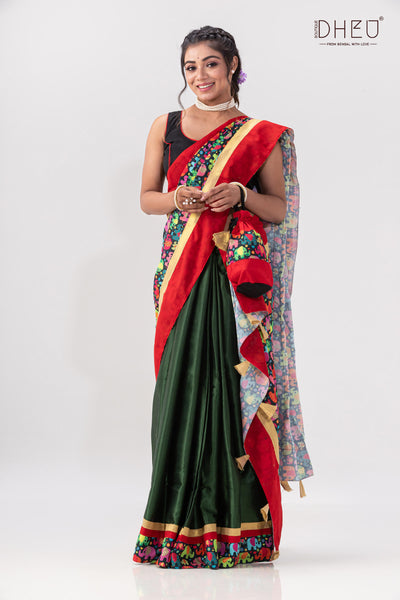 Din Ratrir Golpo- Designer Mekhela Couple Set