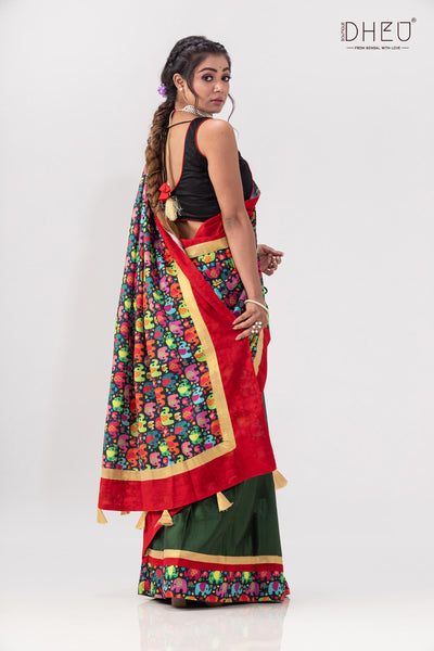 Din Ratrir Golpo- Designer Mekhela Couple Set