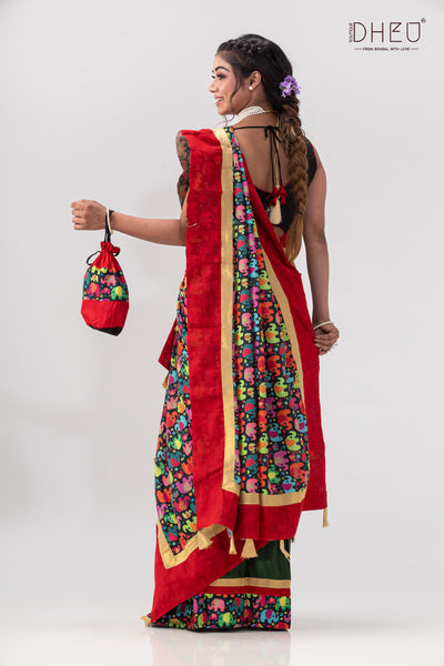 Din Ratrir Golpo- Designer Mekhela Couple Set
