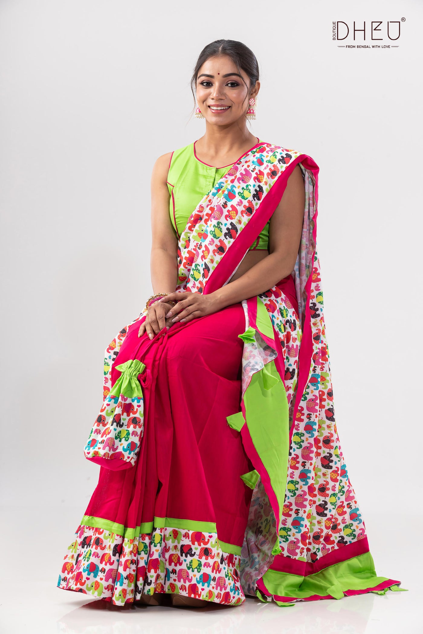 Kacher Manush -Designer Mekhela Sador