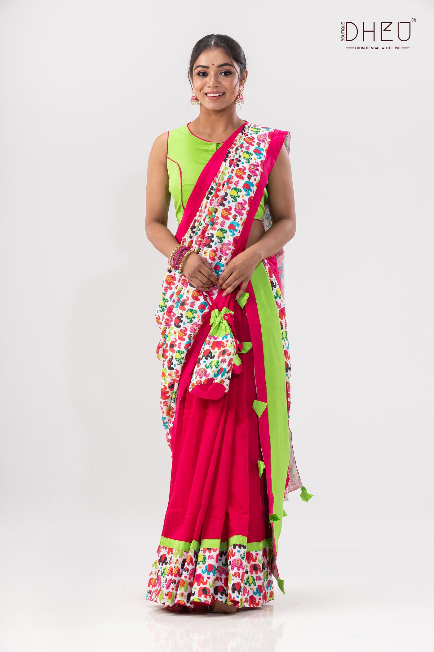 Dheu Exclusive -Designer Mekhela Sador