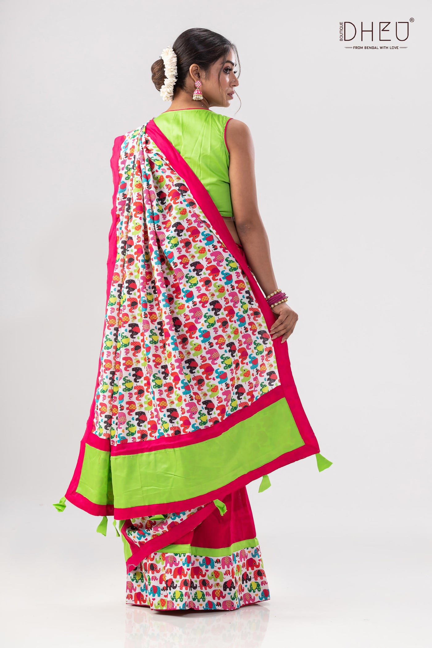 Kacher Manush- Designer Mekhela Couple Set