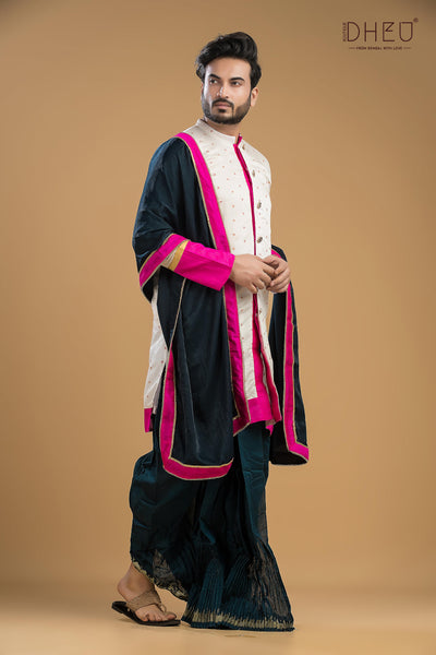 Exclusive Designer Kurta & Dhoti Set