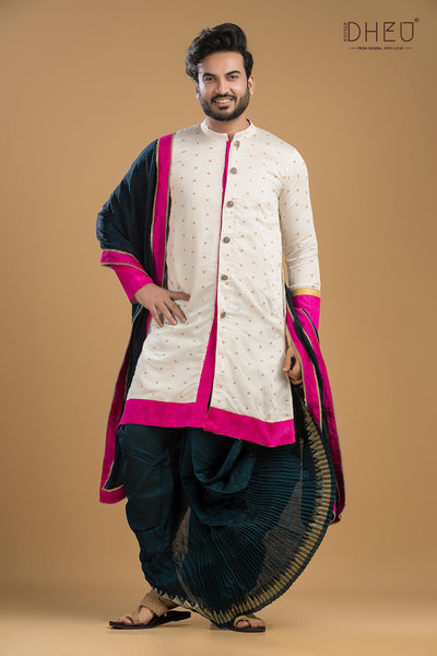 Exclusive Designer Kurta & Dhoti Set