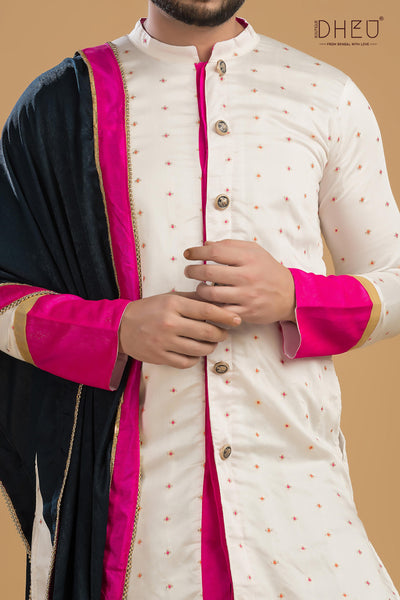 Exclusive Designer Kurta & Dhoti Set