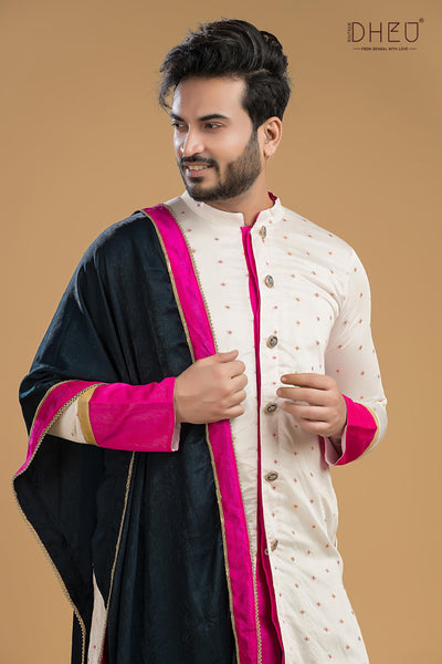 Exclusive Designer Kurta & Dhoti Set