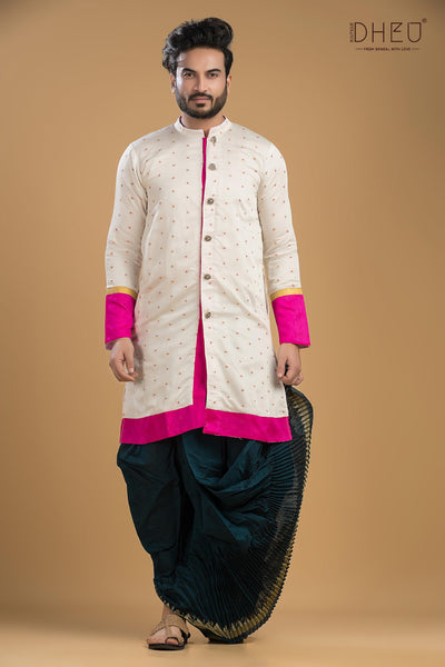 Exclusive Designer Kurta Dhoti(Optional) Set