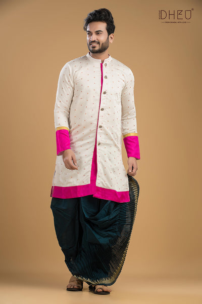 Exclusive Designer Kurta Dhoti(Optional) Set
