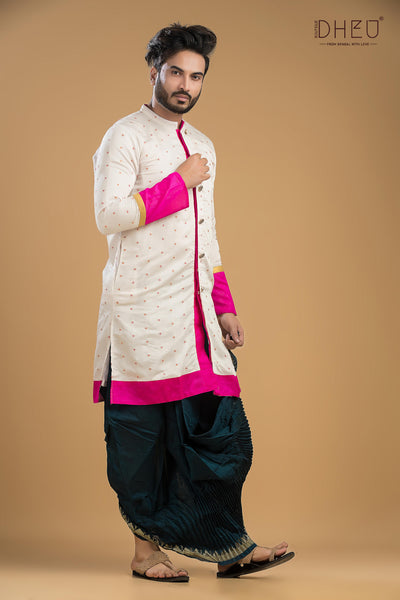 Exclusive Designer Kurta Dhoti(Optional) Set