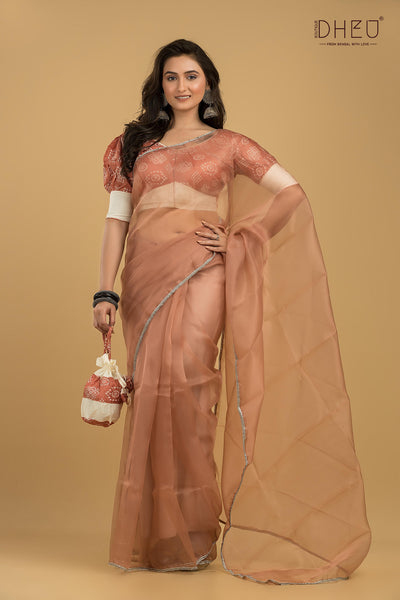 Dheu Exclusive Organza Saree