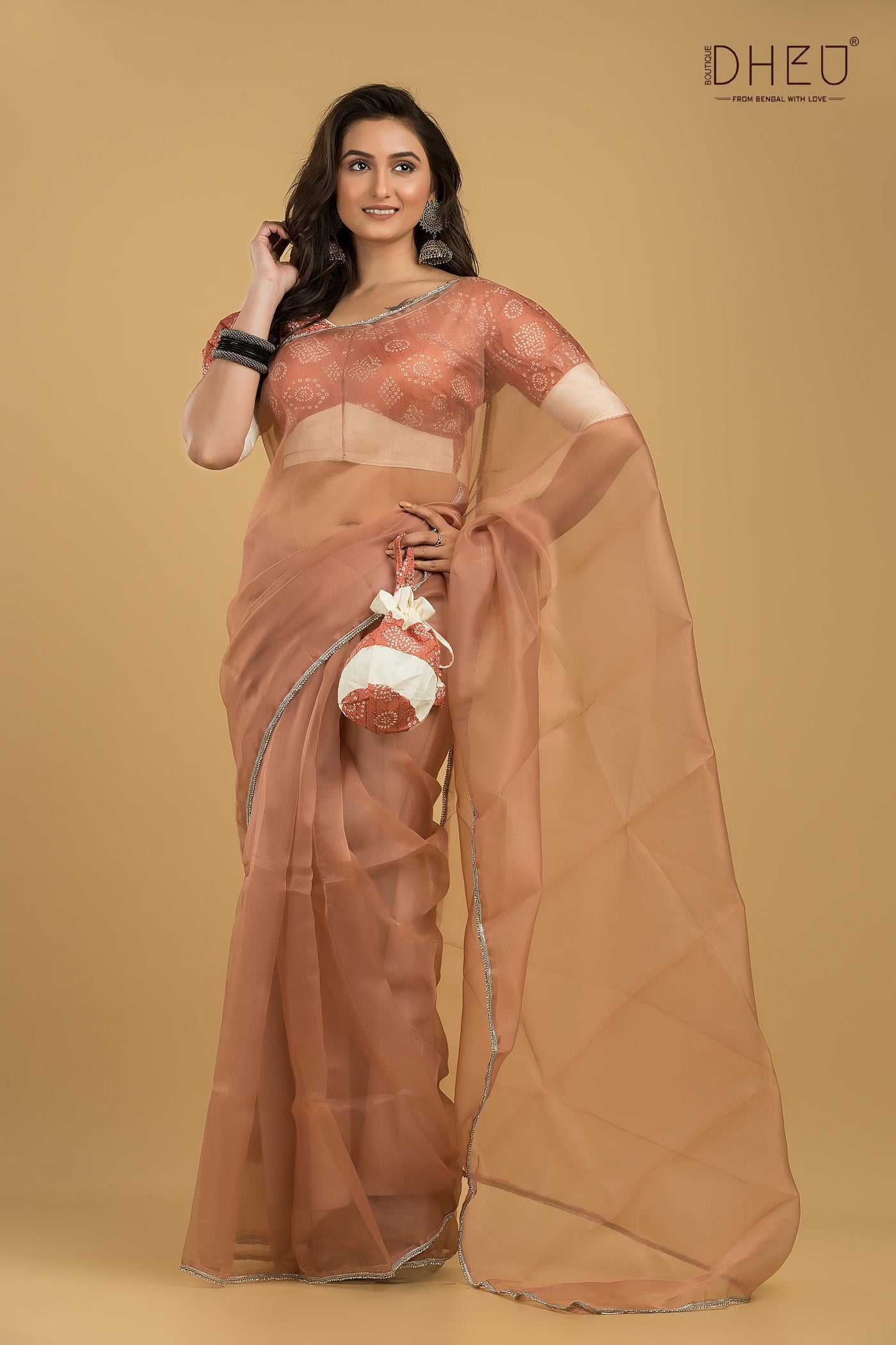 Dheu Exclusive Organza Saree