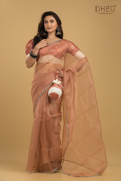Dheu Exclusive Organza Saree