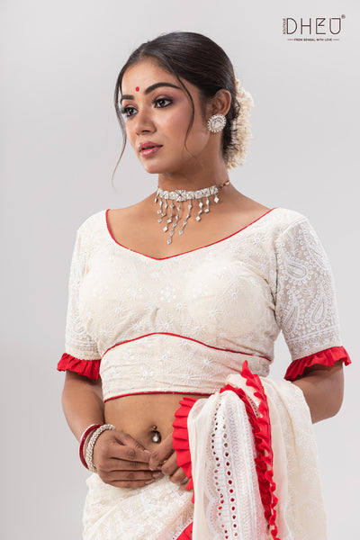 Krishnokoli-Saree-Kurta Couple Set