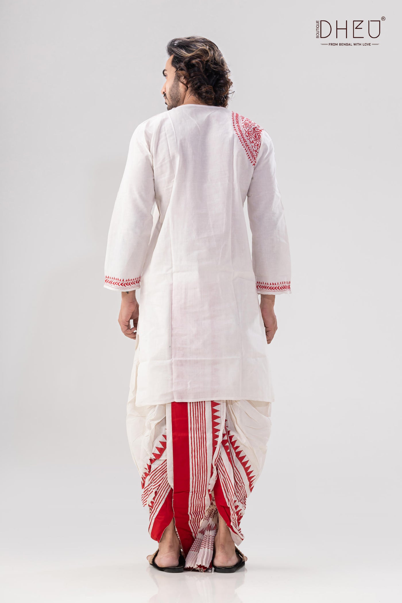 Dheu Exclusive Designer Kurta Dhoti(Optional) Set