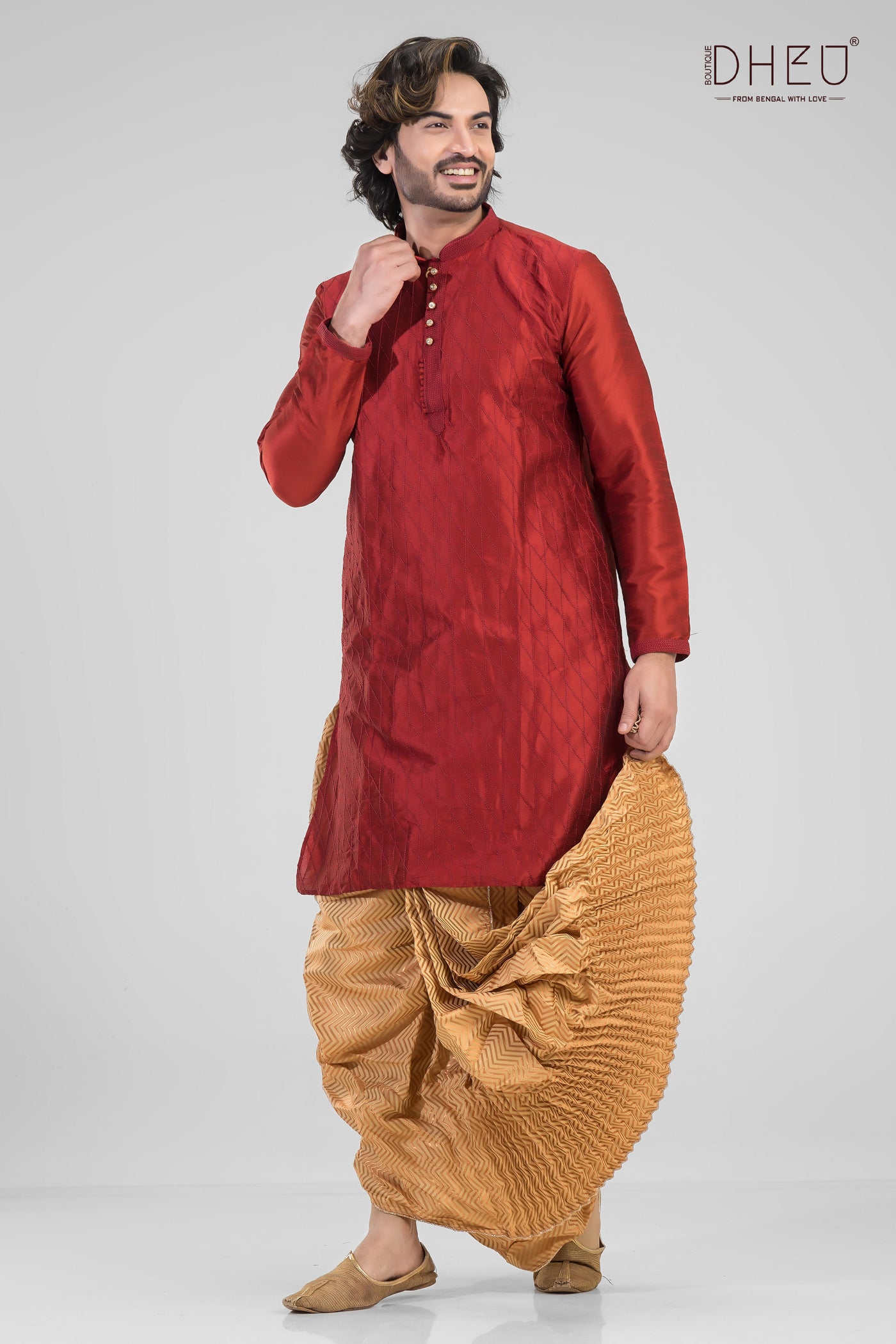 Bor Pokkho-Wedding Dhoti-Kurta set