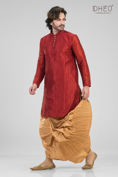 Bor Pokkho-Wedding Dhoti-Kurta set