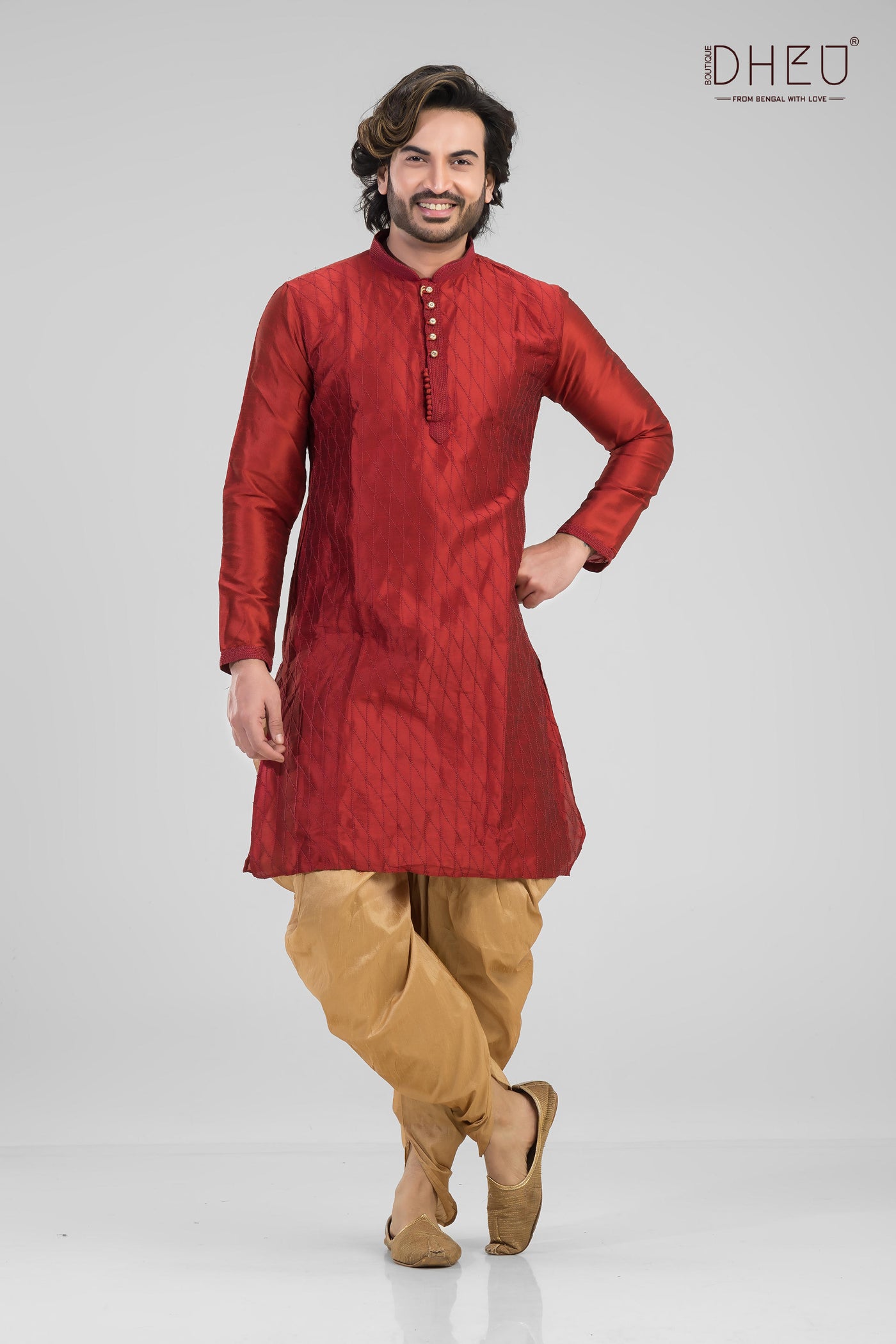 Yaar ki Shaadi-Men's Kurta + Dhoti Pant(Optional)