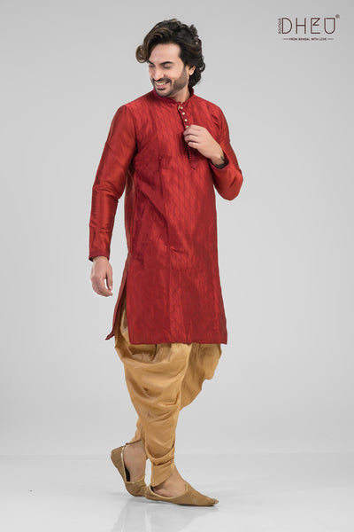 Yaar ki Shaadi-Men's Kurta + Dhoti Pant(Optional)