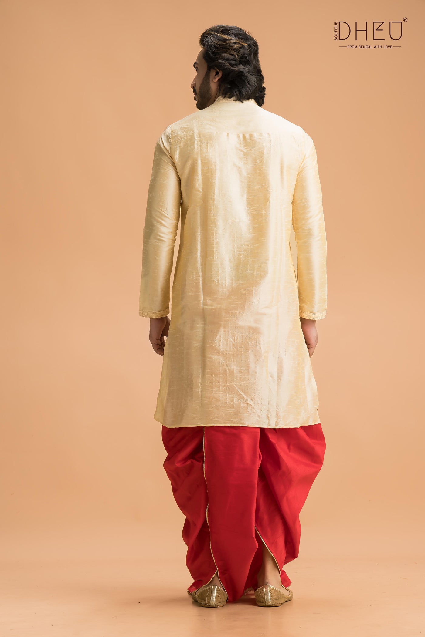 Patra Chai- Men's Kurta + Dhoti(Optional)