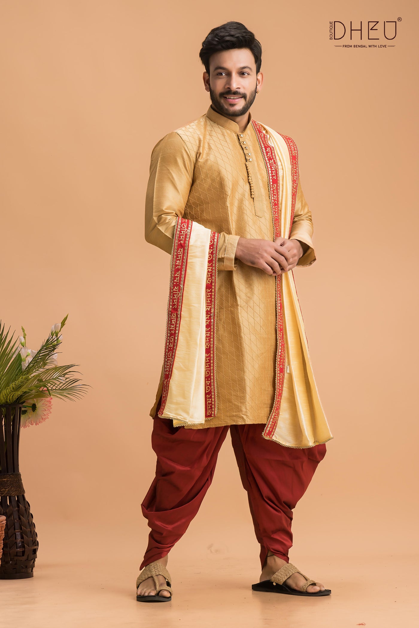 Band Bazaa  Barat-Kurta + Dhoti Pant + Dupatta