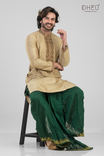 TanhaJi-Men's Kurta + Dhoti(Optional)