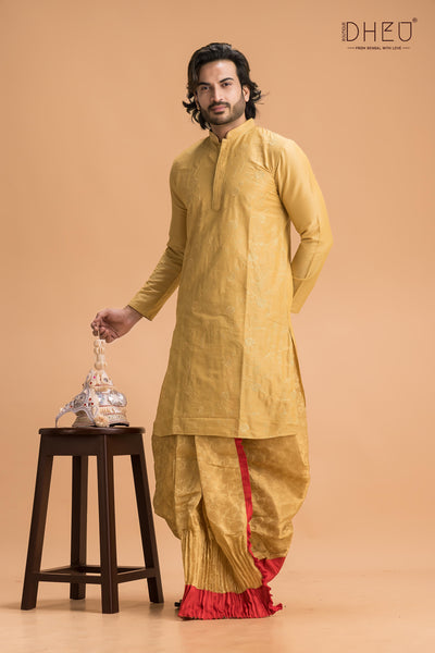 The Unproposed Guy-Men's Kurta&nbsp; + Dhoti(Optional)