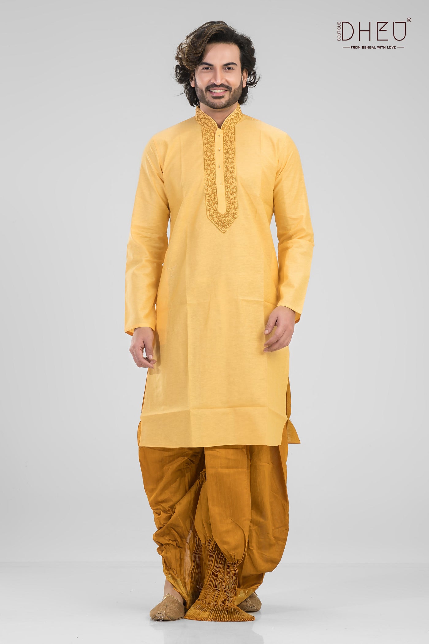 Truly Madly Deeply-Men's Kurta & Dhoti(Optional)