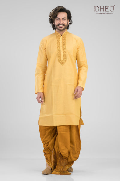 Truly Madly Deeply-Men's Kurta & Dhoti(Optional)