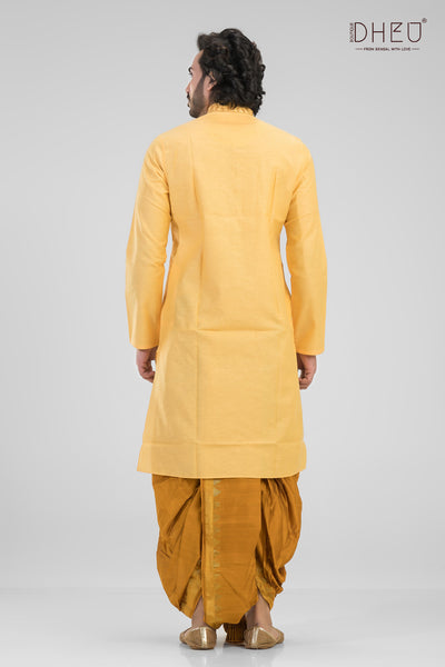 Truly Madly Deeply-Men's Kurta & Dhoti(Optional)