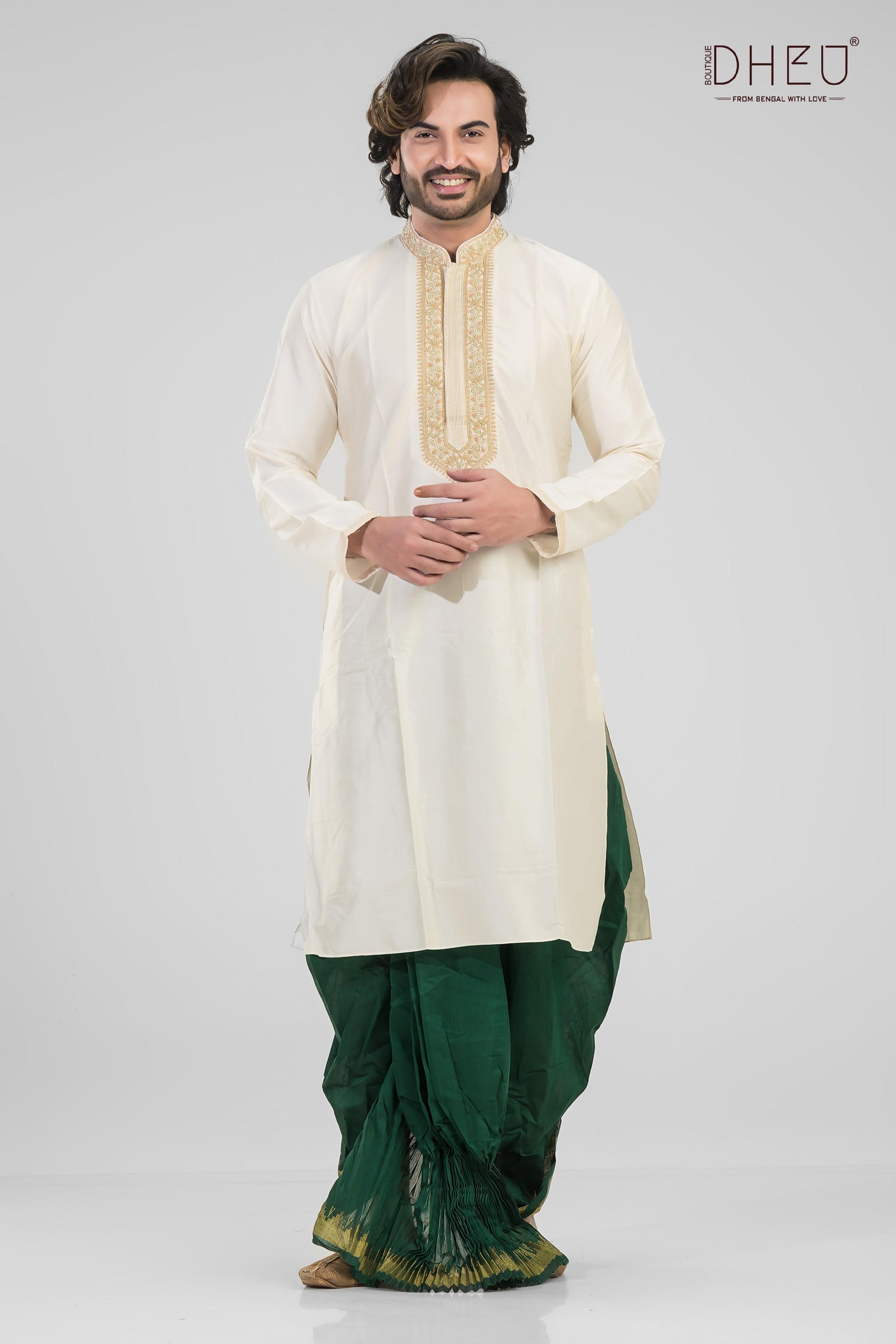 Wedding Dresscode-Men's Kurta + Dhoti(Optional)