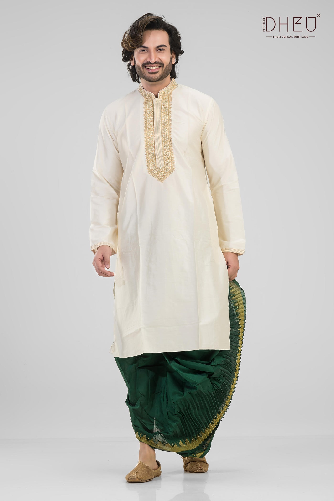 Wedding Dresscode-Men's Kurta + Dhoti(Optional)