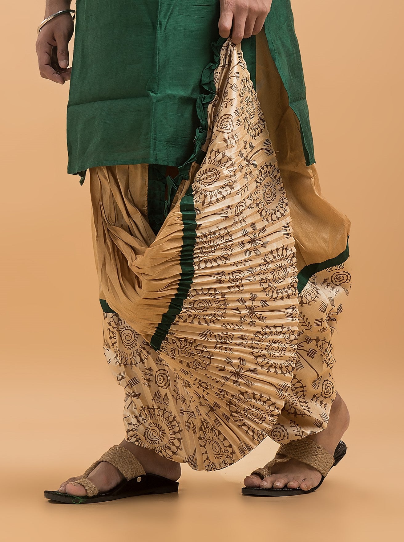 Designer Silk Dhoti- Ready to wear