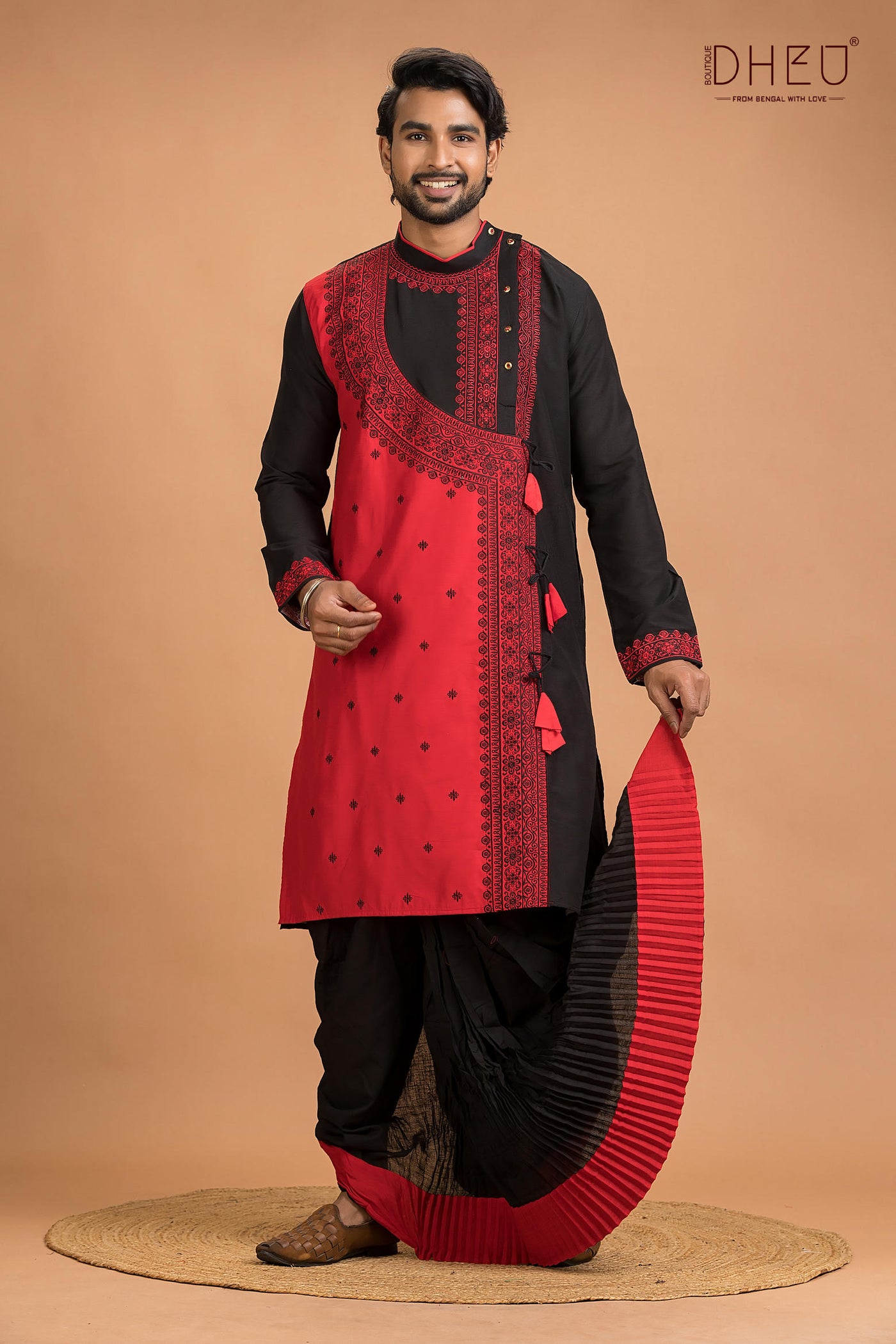 Dheu Designer Kurta Dhoti(Optional) Set