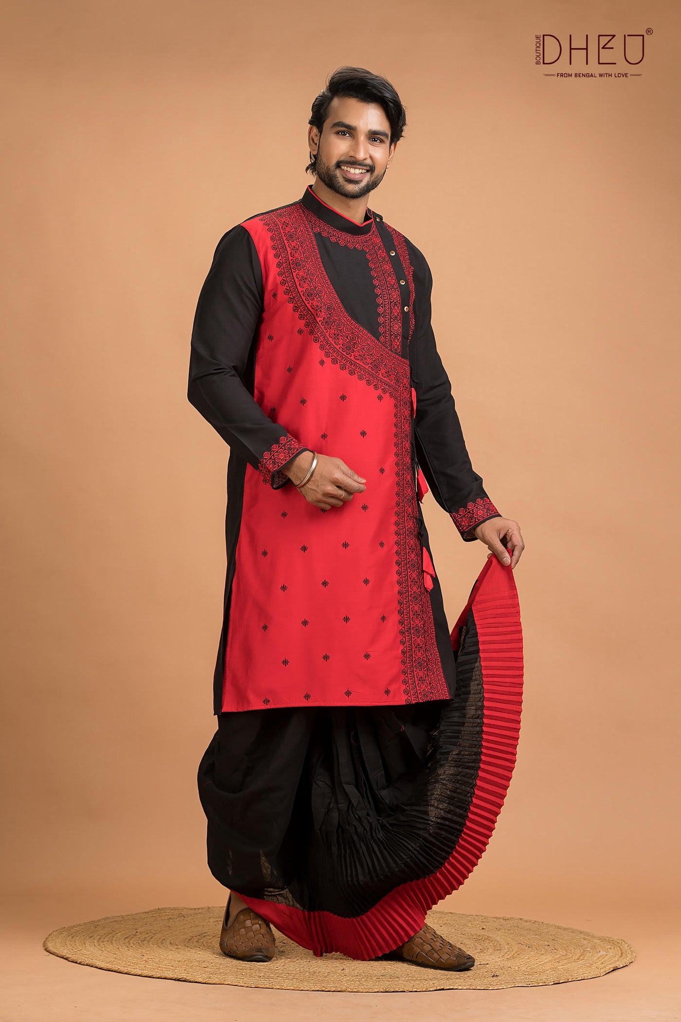 Dheu Designer Kurta Dhoti(Optional) Set