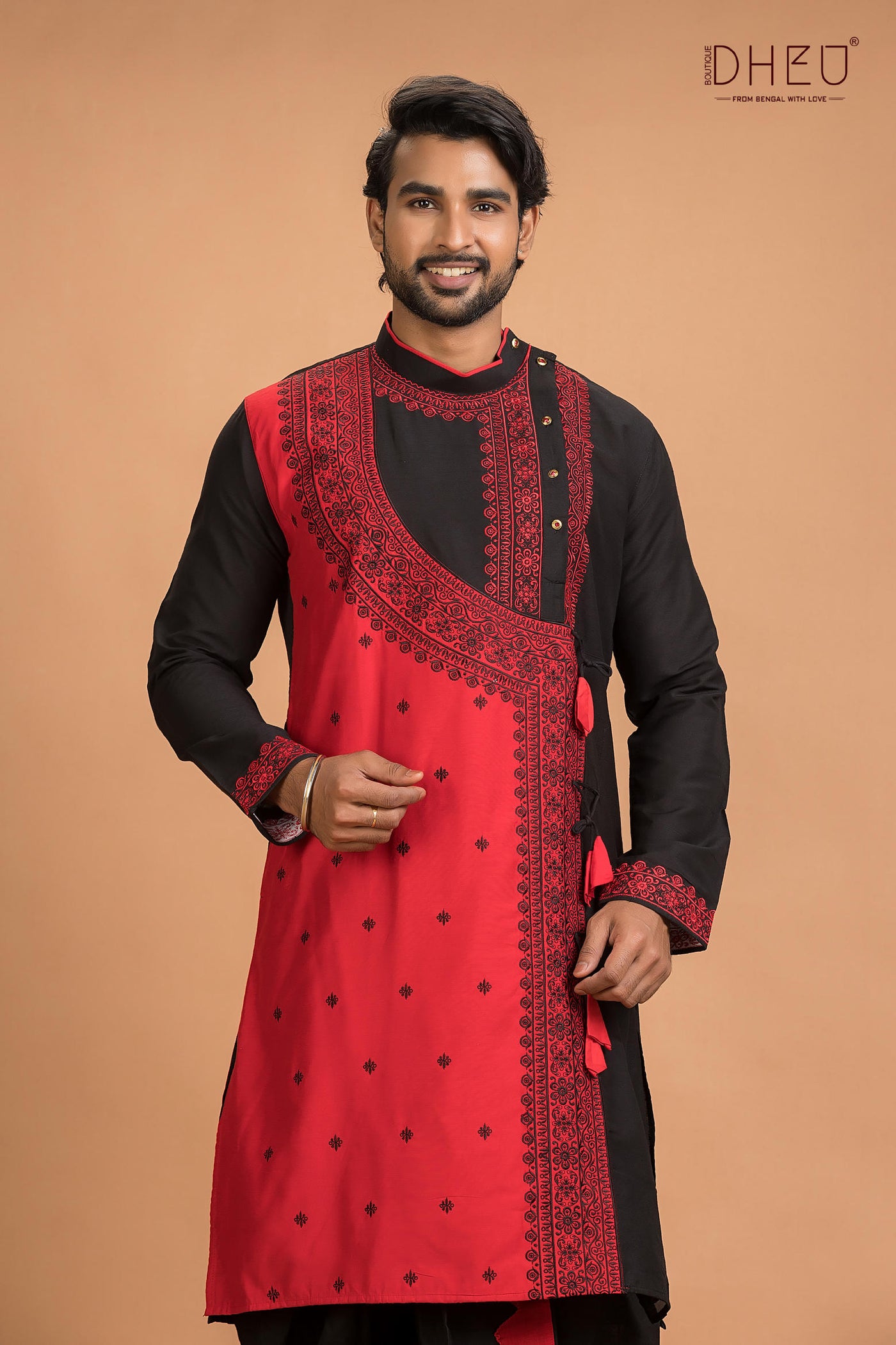 Dheu Designer Kurta Dhoti(Optional) Set
