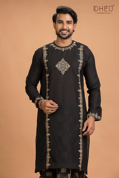 Dheu Designer Kurta Dhoti(Optional) Set