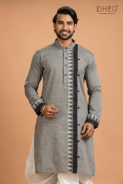 Dheu Designer Kurta Dhoti(Optional) Set