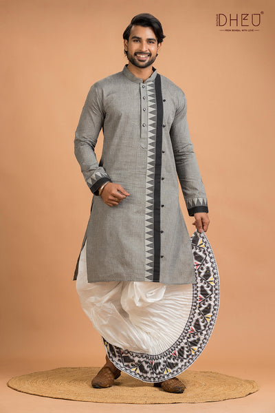 Dheu Designer Kurta Dhoti(Optional) Set