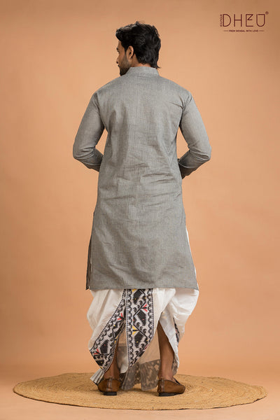 Dheu Designer Kurta Dhoti(Optional) Set