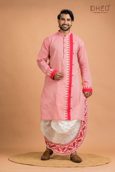 Dheu Designer Kurta Dhoti(Optional) Set