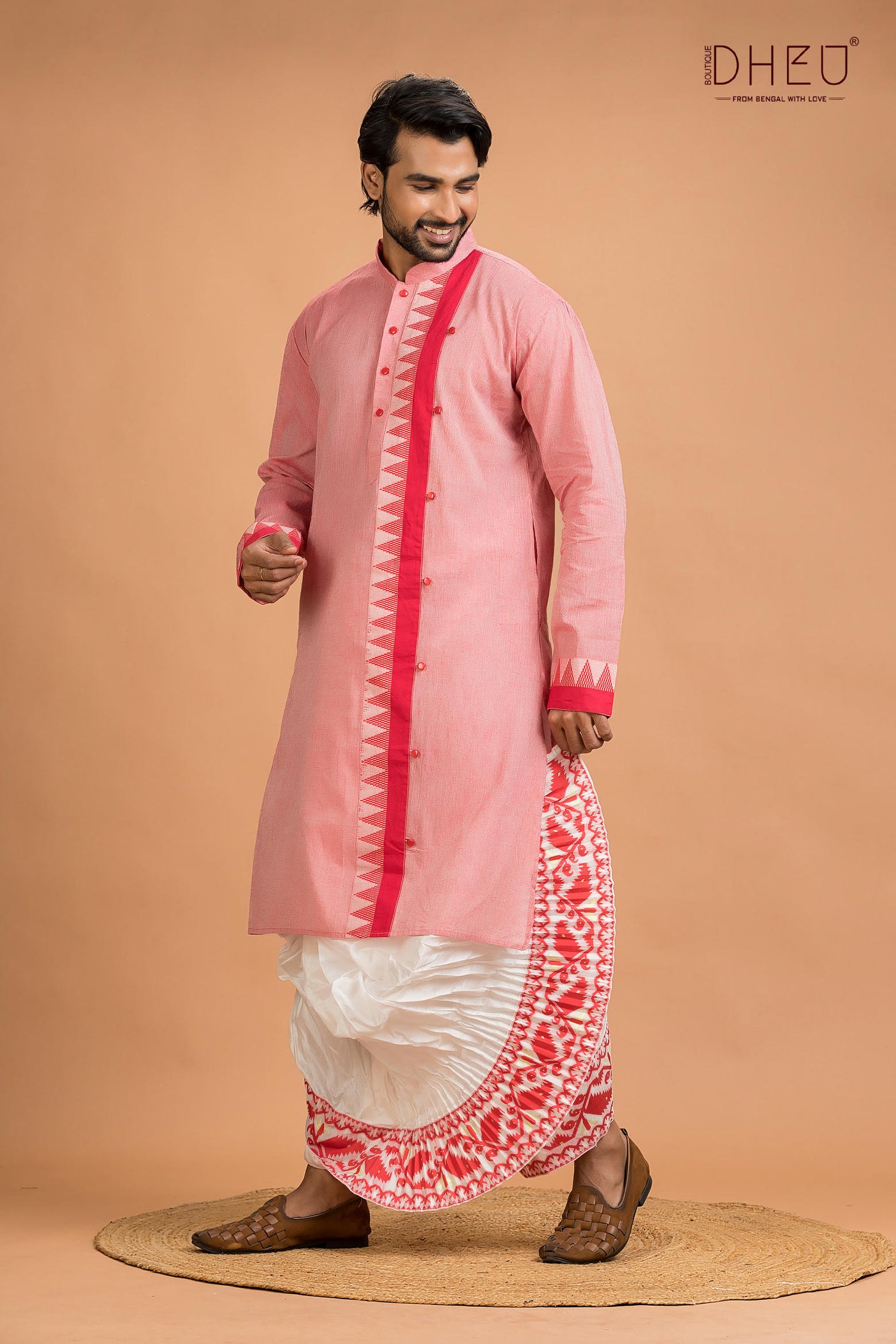 Dheu Designer Kurta Dhoti(Optional) Set